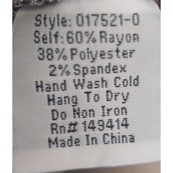 Calme By Johnny Was Women's Gray Dolman Long Sleeve Knit Top Size Small Soft - Picture 3 of 10